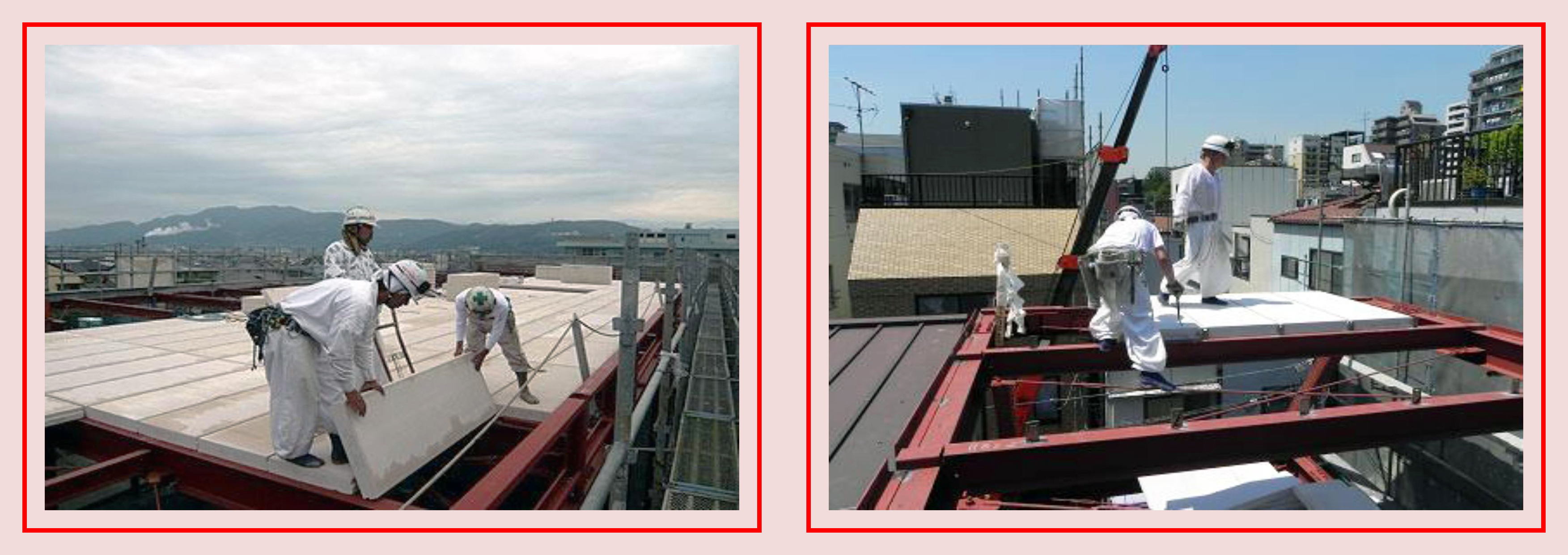 輕鋼構屋-ALC板組裝(樓板、屋頂板)